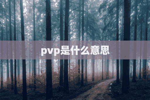 pvp是什么意思(pve是什么意思)